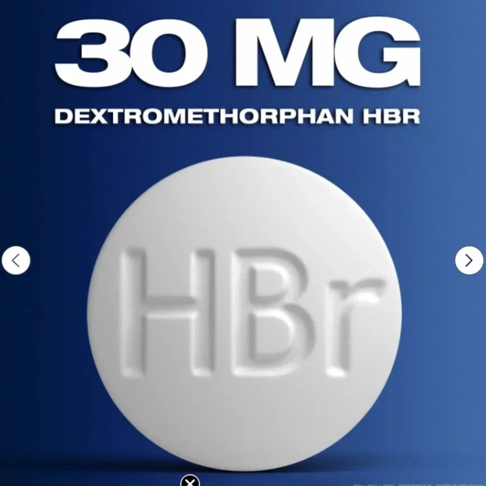 3 PACK Cough Suppressant 100 Tablets 30mg Dextromethorphan HBr EXP 2028