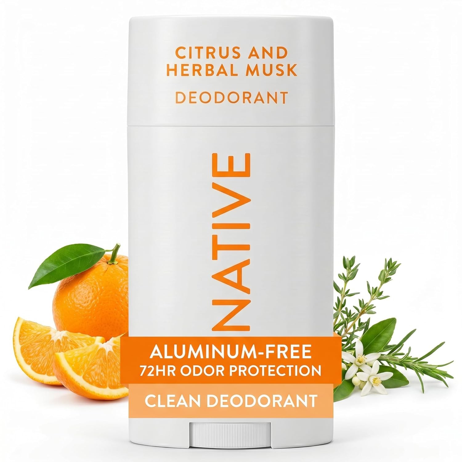 Native Aluminum Free Deodorant Citrus & Herbal Musk 72HR Control 2.65 oz