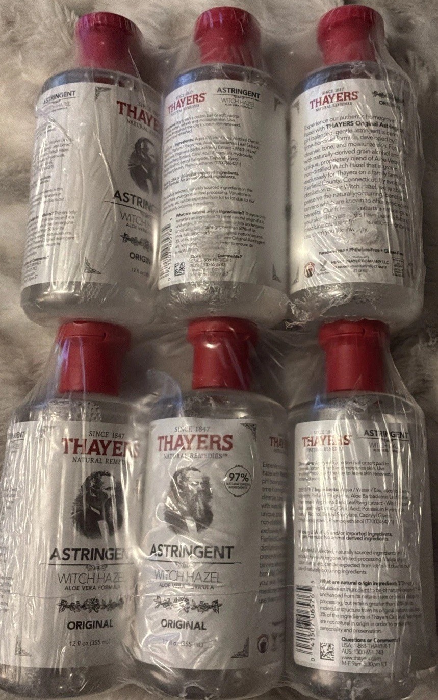 Thayers Natural Remedies Witch Hazel Astringent Original 12 fl oz Liq Lot Of 6