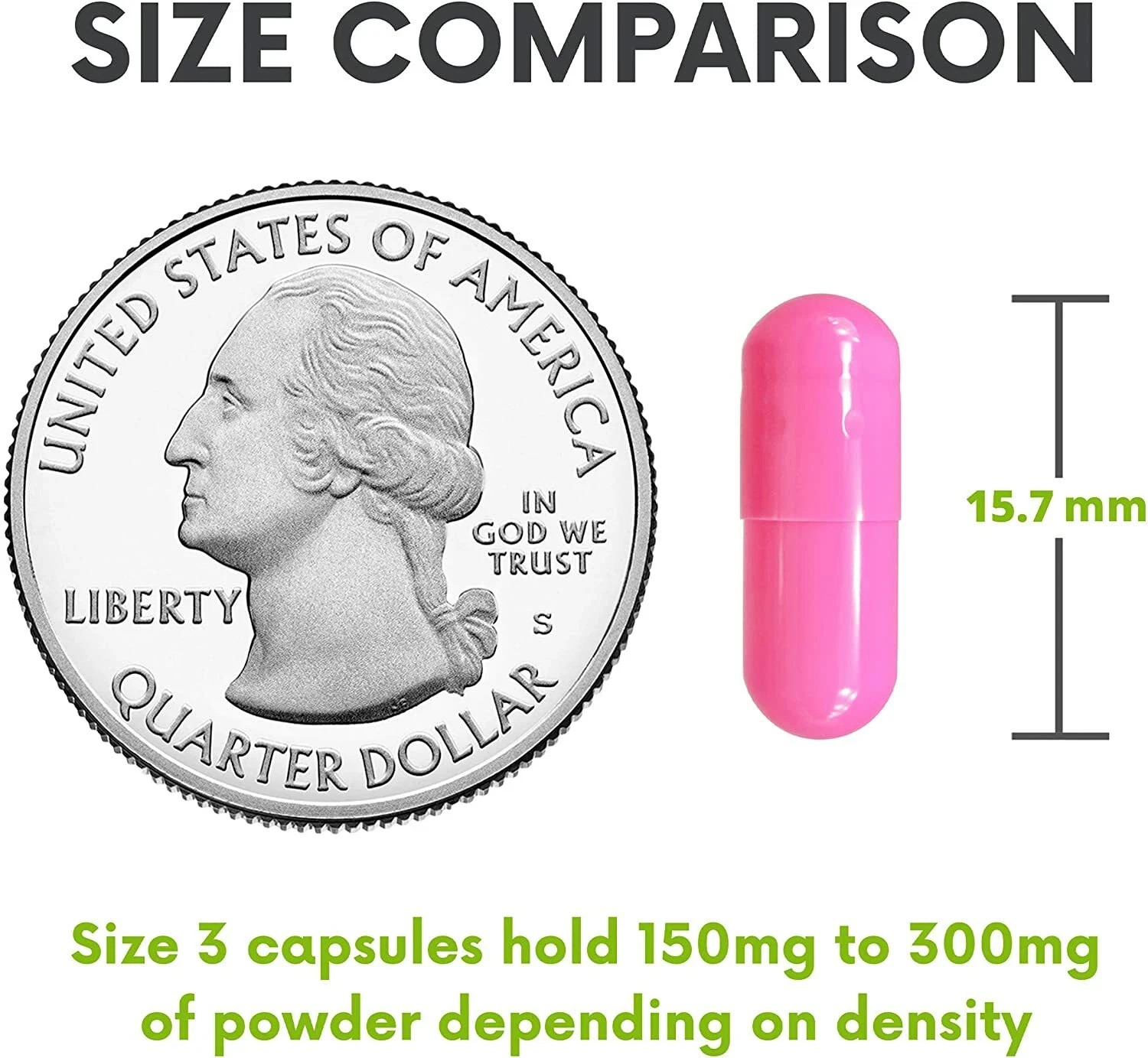 Size 3 Pink Empty Gelatin Pill Capsules Kosher Gel Caps Gluten-Free Made in USA