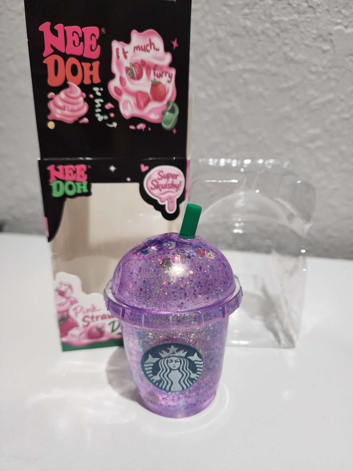 Pink Drink Starbucks Sugar Squishy Toy New In Box Limited Edition