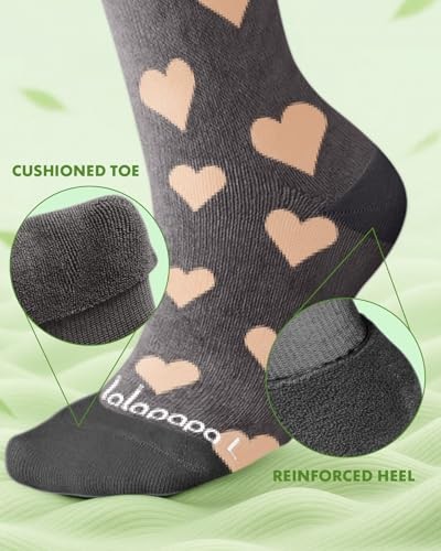 Bamboo Viscose Compression Socks for Women Men 2 Small-Medium Sweet Themed