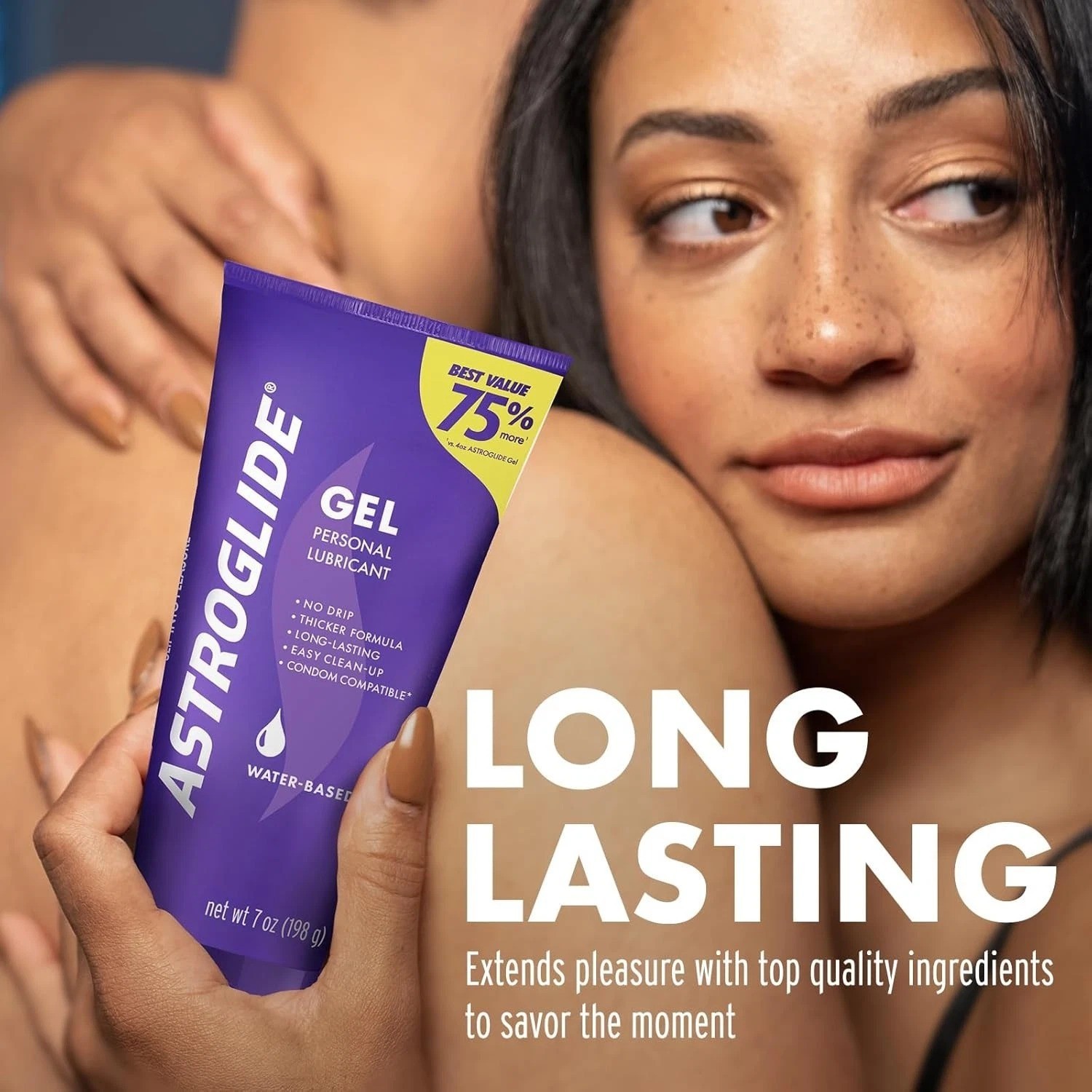Astroglide Water Based Personal Lubricant Gel 7oz Long Lasting Toy Safe