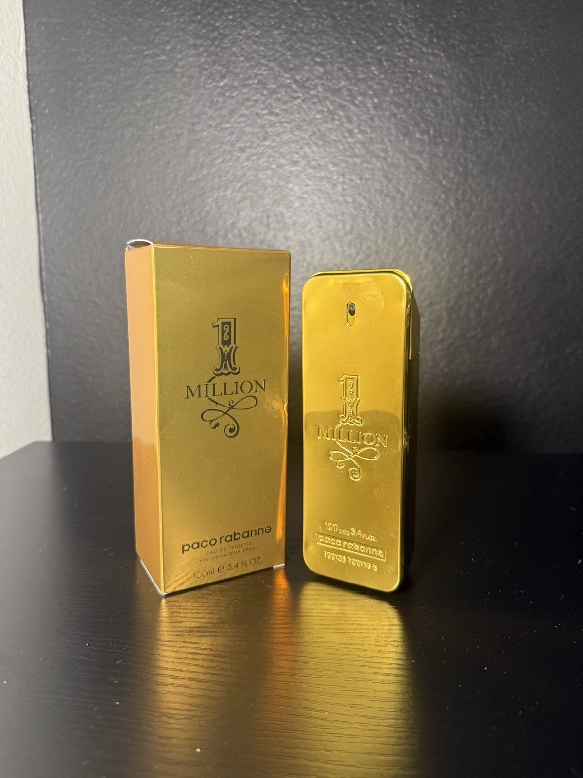 Paco Rabanne 1 Million Eau de Toilette Spray 3.4 fl oz Regular Size