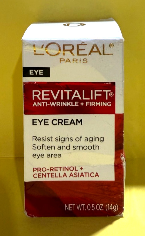 L’Oréal Revitalift Anti-Wrinkle Firming Eye Cream 0.5 Oz No Exp Date Damaged Box