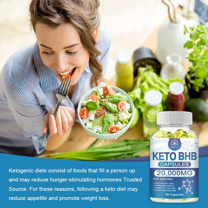 KETO BHB 2000mg Ketone FAT BURNER Weight Loss Diet Pills Ketosis 60-300Capsules