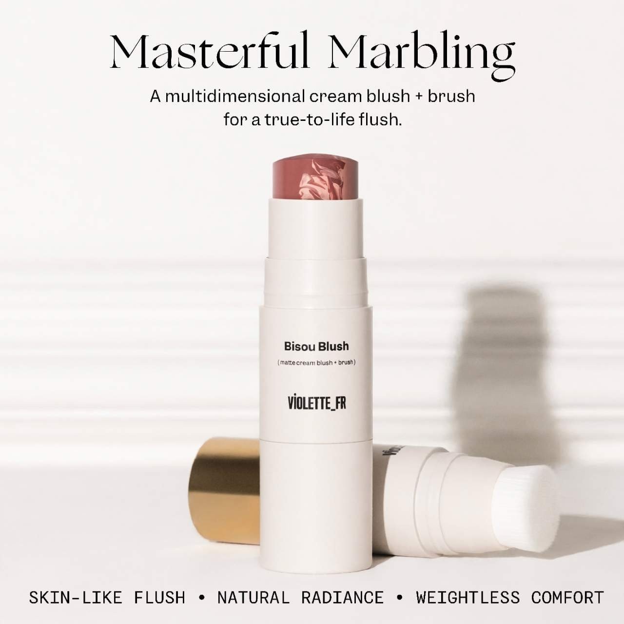NIB 100% Authentic VIOLETTE_FR Marbled Cream Blush Stick,0.25oz,6 colors