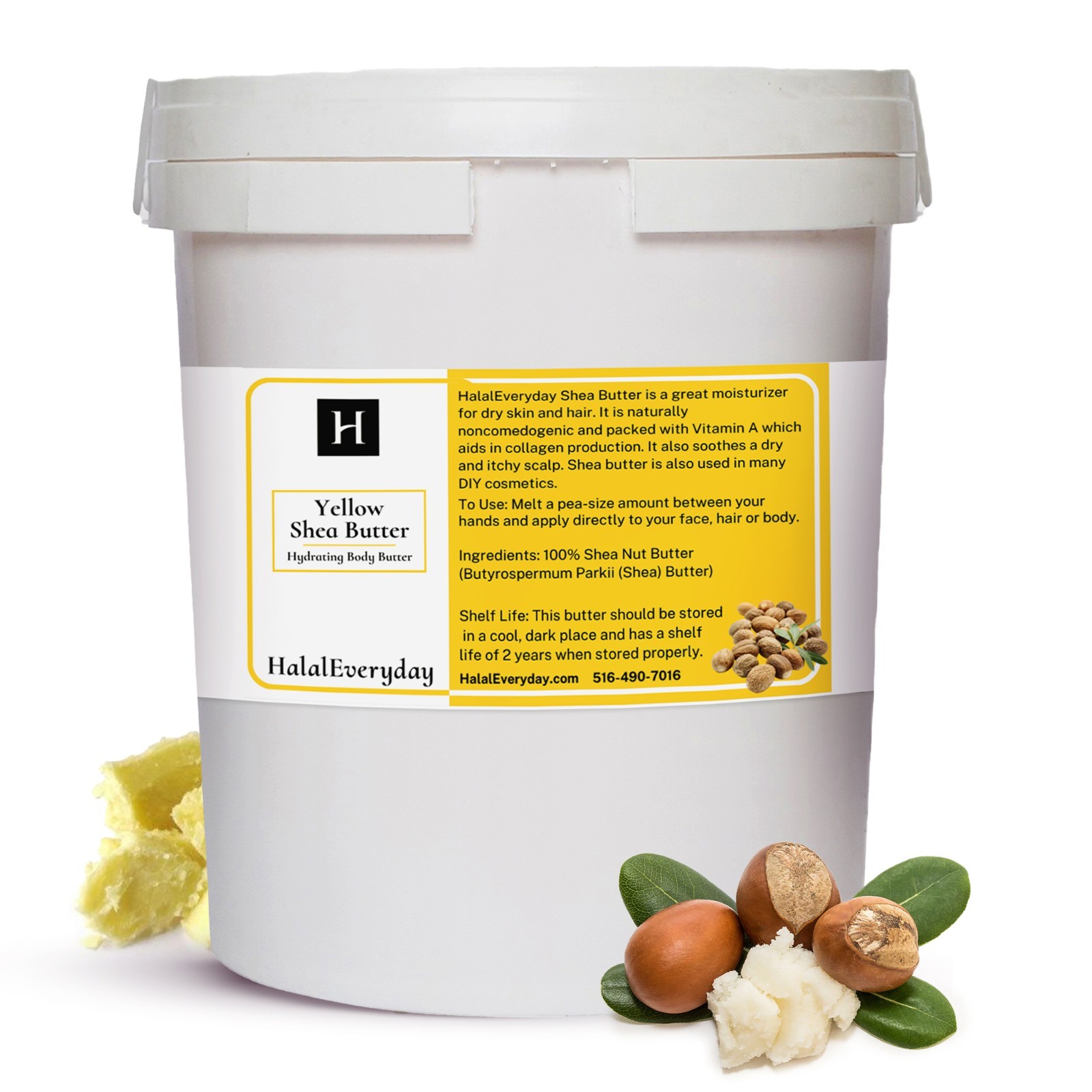Raw Shea Butter YELLOW / IVORY UNREFINED Organic Raw Natural Africana Ghana