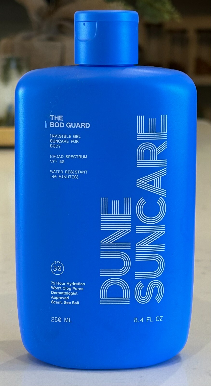 Dune The Bod Guard Sunscreen SPF 30 72 Hour Hydration Vegan 8.4oz/250mL Exp 5/26