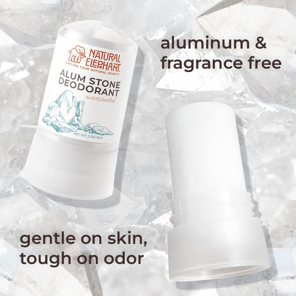 Natural Elephant Alum Stone Deodorant Stick 60g (2 oz)