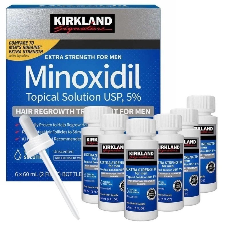 Kirkland Minoxidil 5% Extra Strength Men 6 Month Supply Hair Regrowth NEW USA