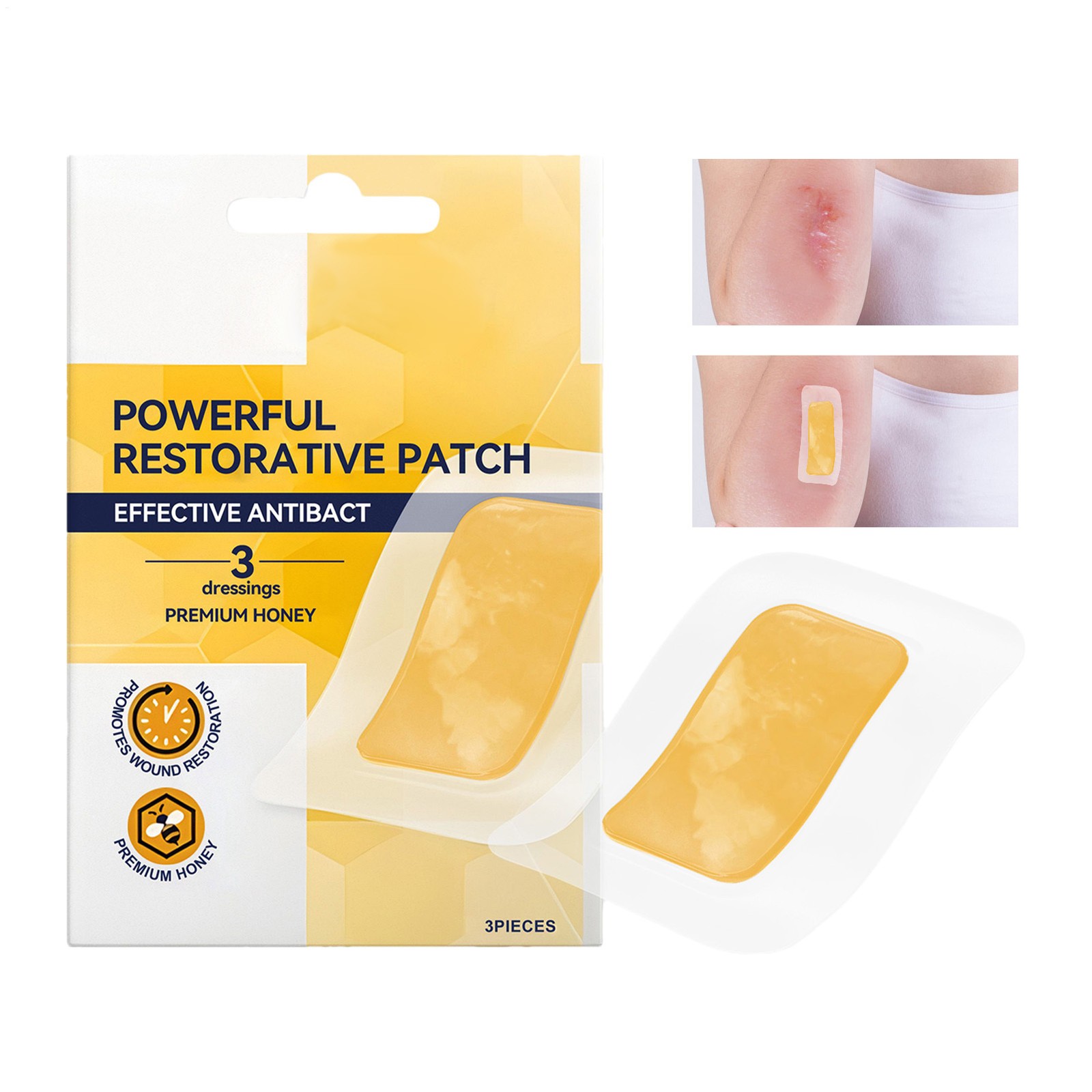 Honey Gauze Dressing, Manuka Honey Wound Care, Medical Grade Honey Patches