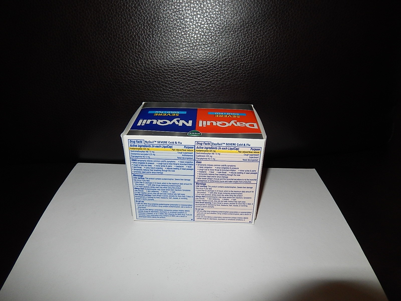 Vicks DayQuil and NyQuil Severe Cough Cold & Flu Relief LiquiCaps Convenience 72