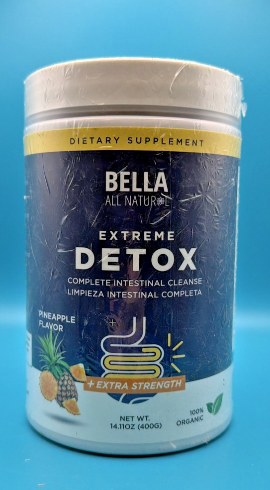 Bella All Natural Extreme Detox Powder Pineapple Intestinal Cleanse 400g
