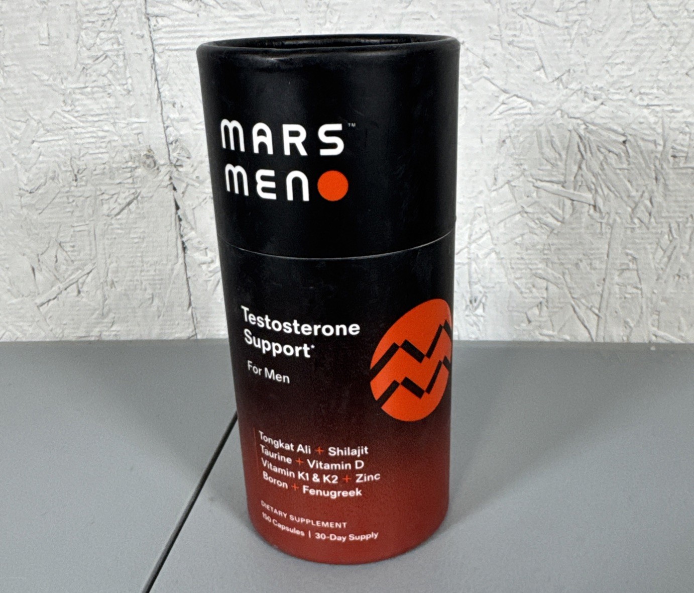 MARS MEN Natural Testo Support 150ct – 1 Month Supply Best By 02/2029