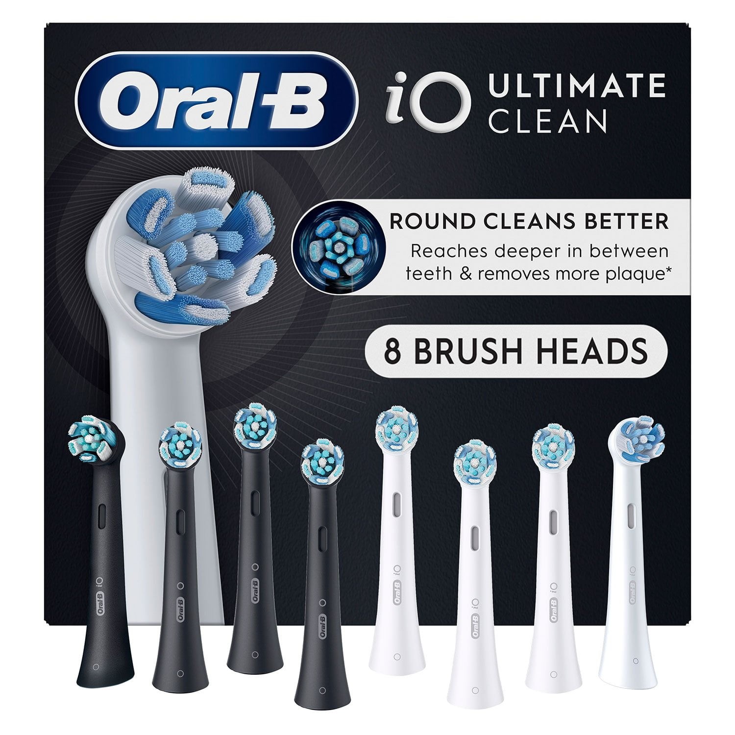 Oral-B iO Series Electric Toothbrush Replacement Brush Heads, Ultimate Clean, 8