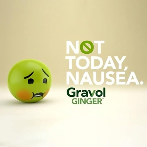 Gravol Ginger Tablets for Upset Stomach and Nausea, 20ct