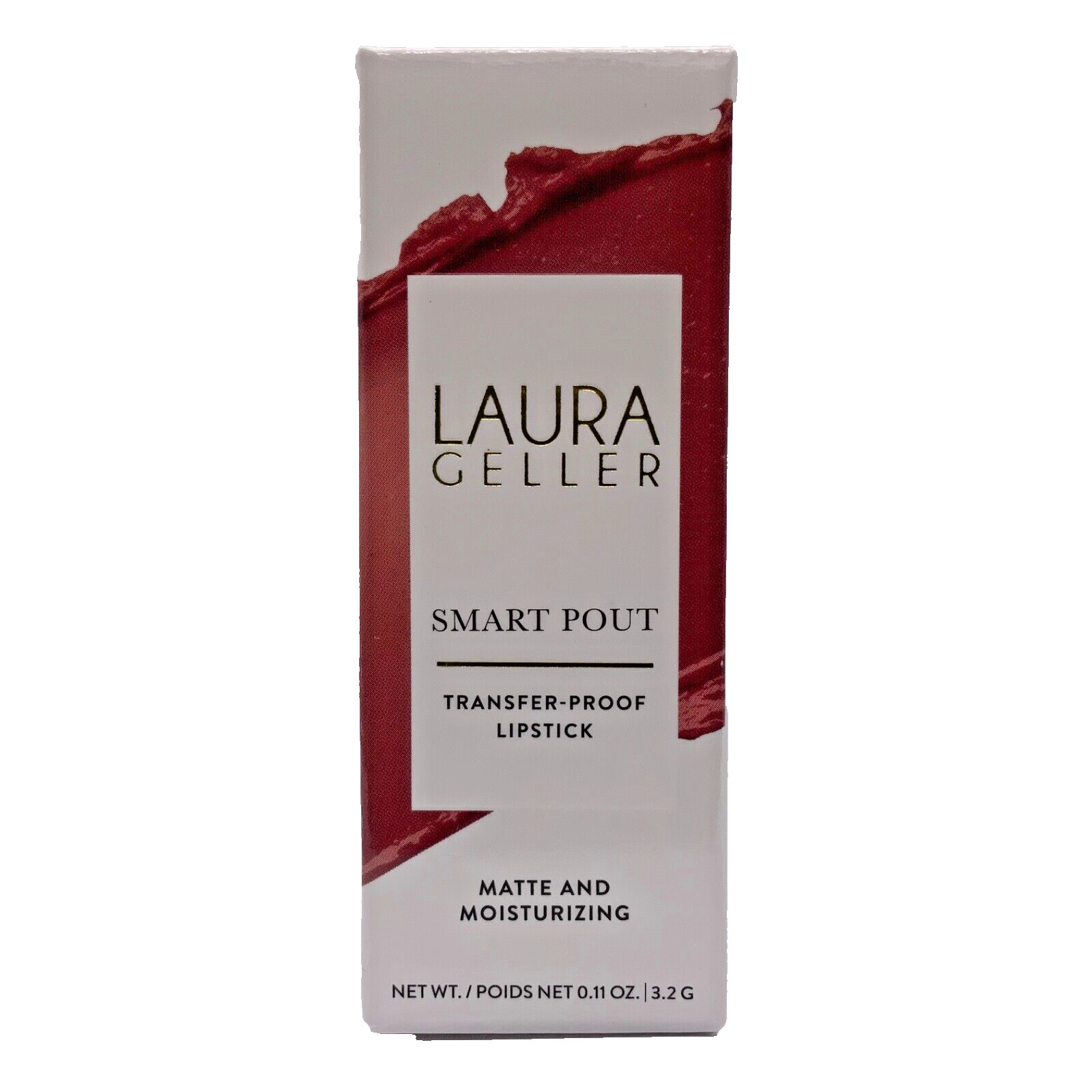 Laura Geller Smart Pout Transfer-Proof Lipstick *Witty/Mauve* Matte Moisturizing