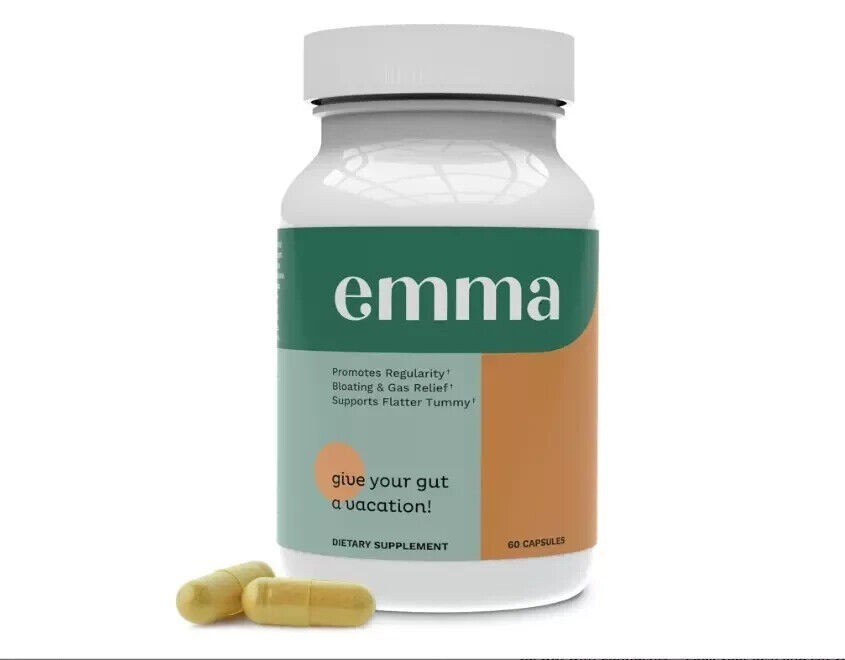 3 Pack Emma Relief Supplement Keto for Gut Bloating – 60 Capsules
