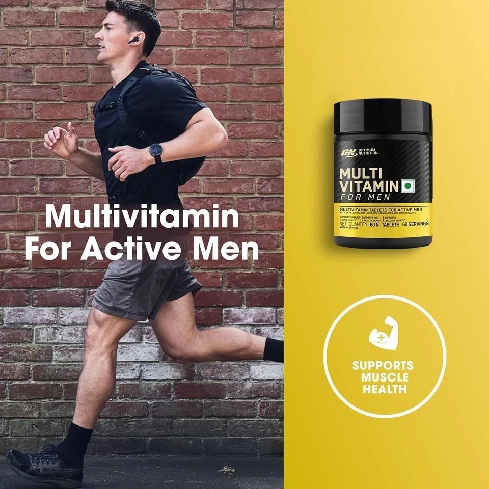 ON Multivitamin for Men – 60 Tabs with 26 Essential Vitamins & Minerals