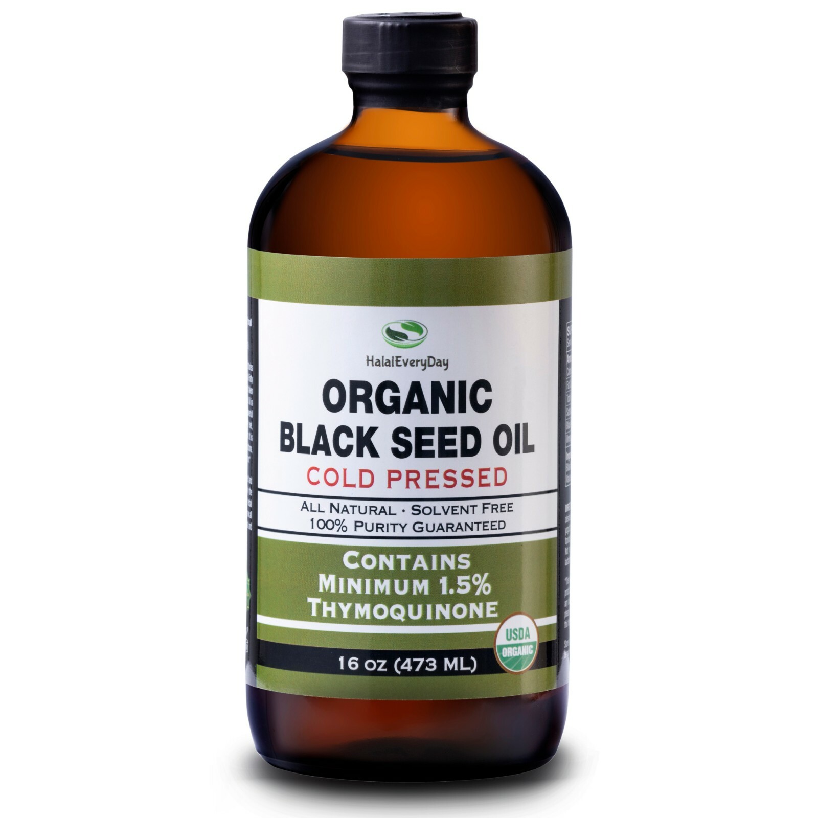 Black Seed Oil – 100% Pure Organic COLD PRESSED Cumin Nigella Sativa Unrefined