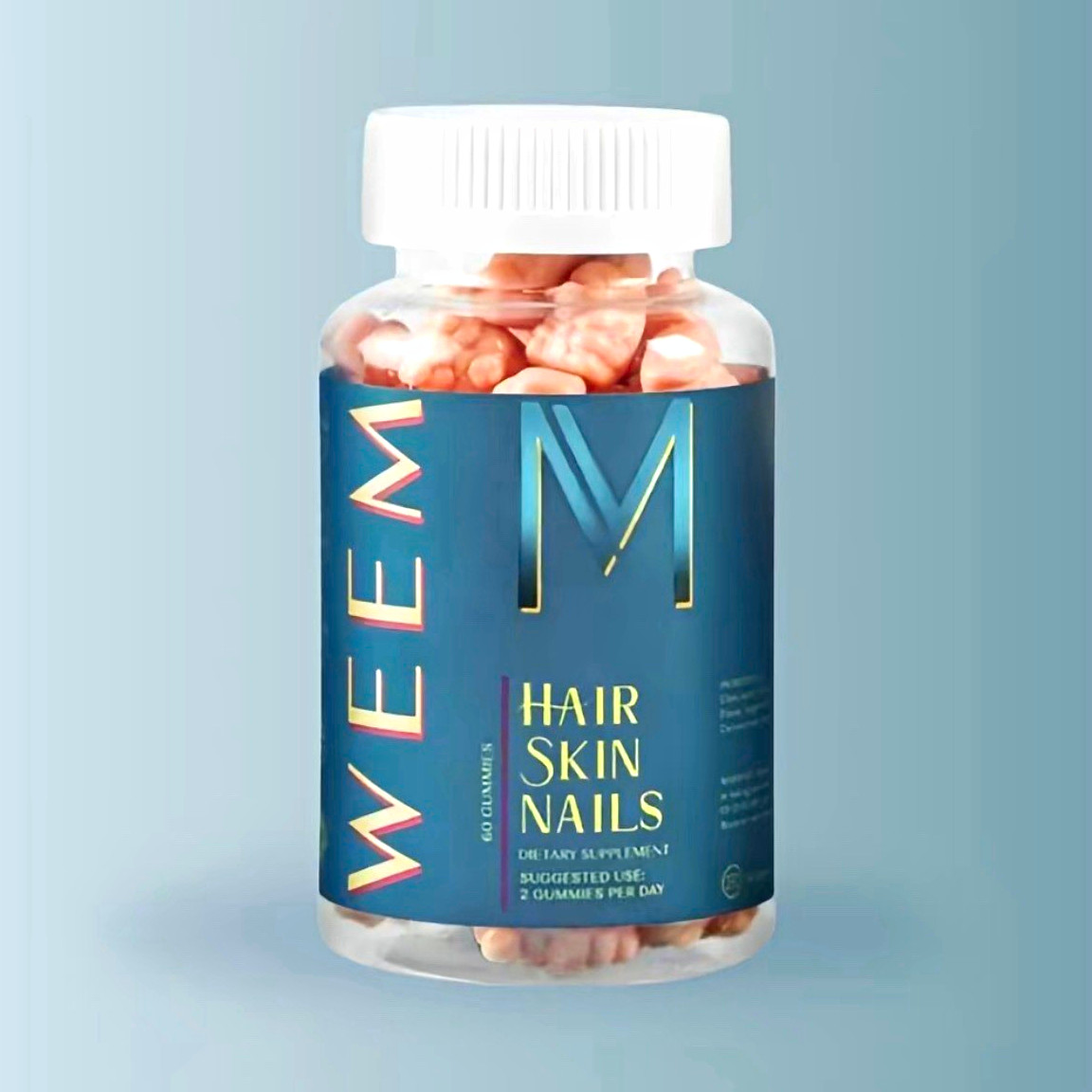 WEEM Hair Skin & Nails Health Vitamin Gummies for Unisex Adults