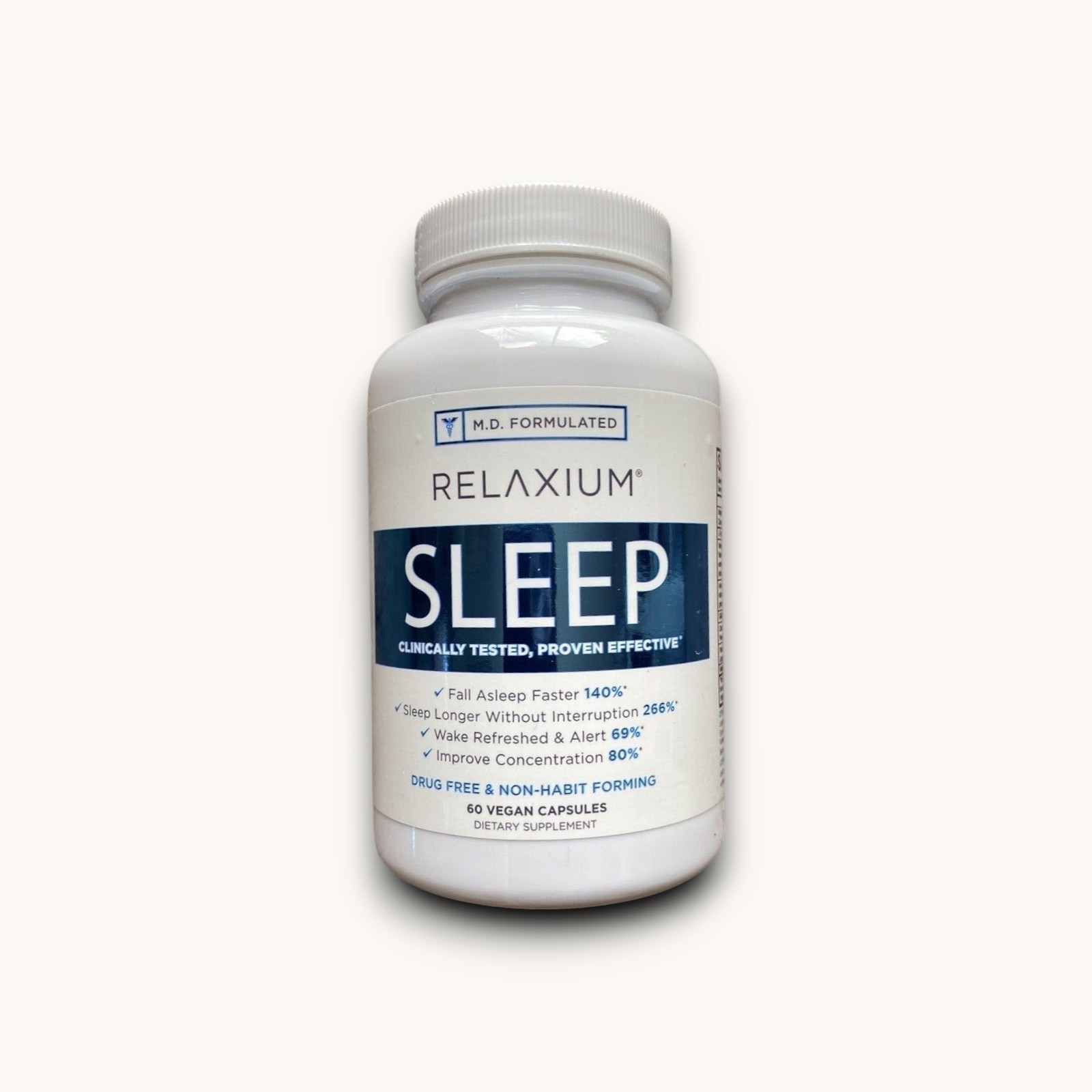 Relaxium Sleep Aid NON Habit Forming 1 month supply 60 Caps New