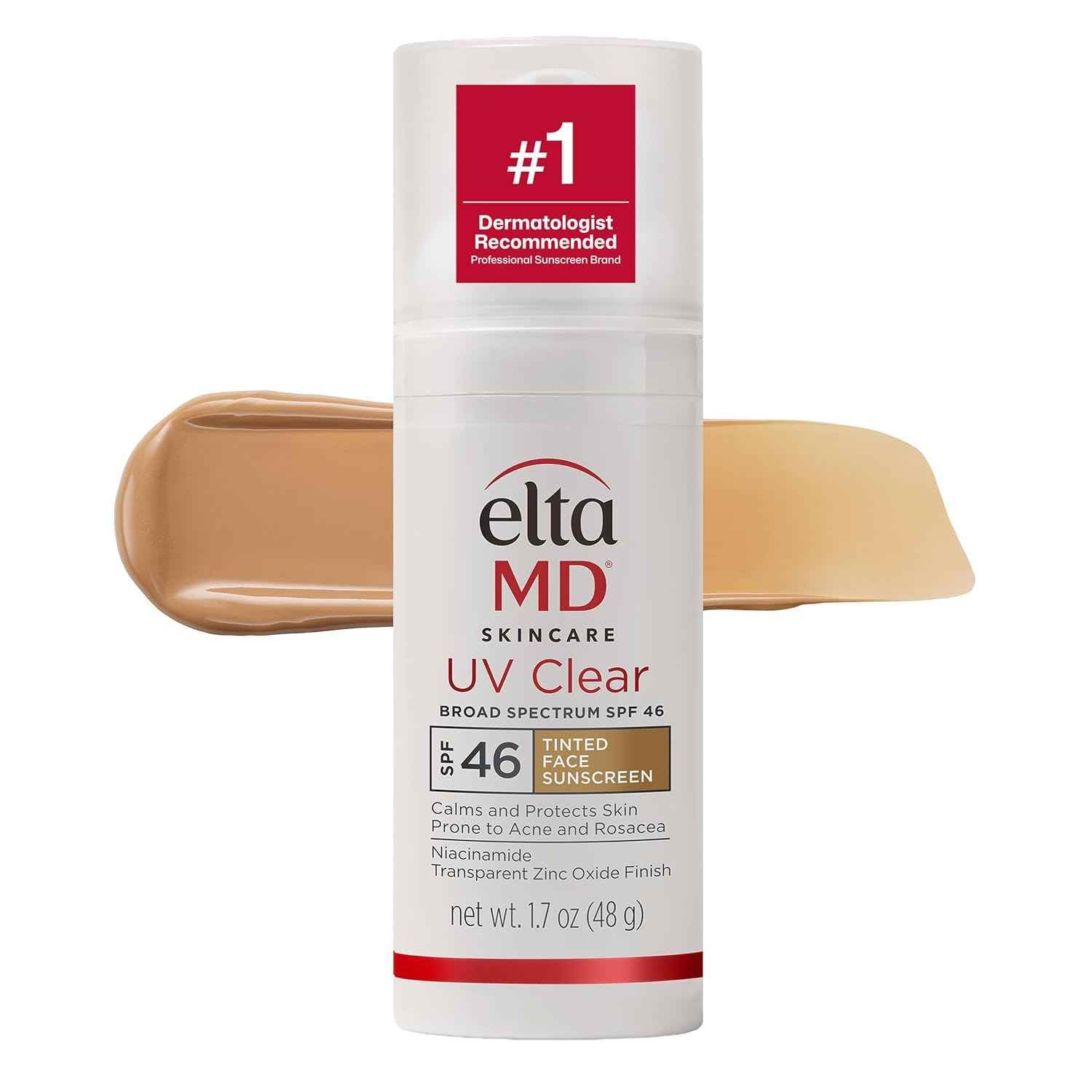 E(ta MD UV Clear TINTED Facial Sunscreen SPF 46 1.7 oz EXP: 03/27 New in Box!!!!