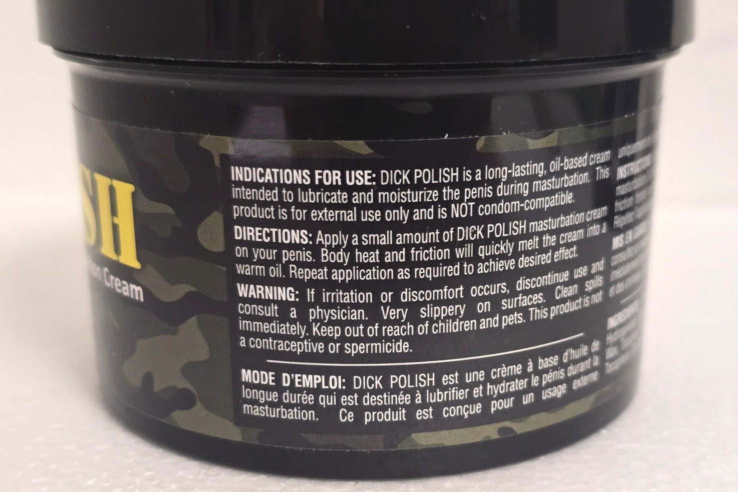 FuckWater DICK POLISH Oil Based Masturbation Cream 270ml / 9.1oz