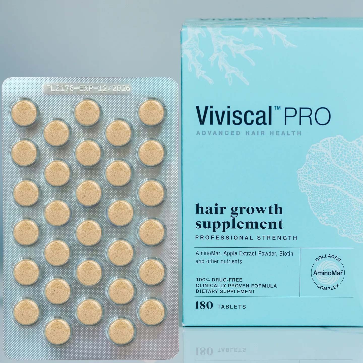 VIVISCAL PRO NEW IMAGE Professional Hair Growth Supplement 180 Tab