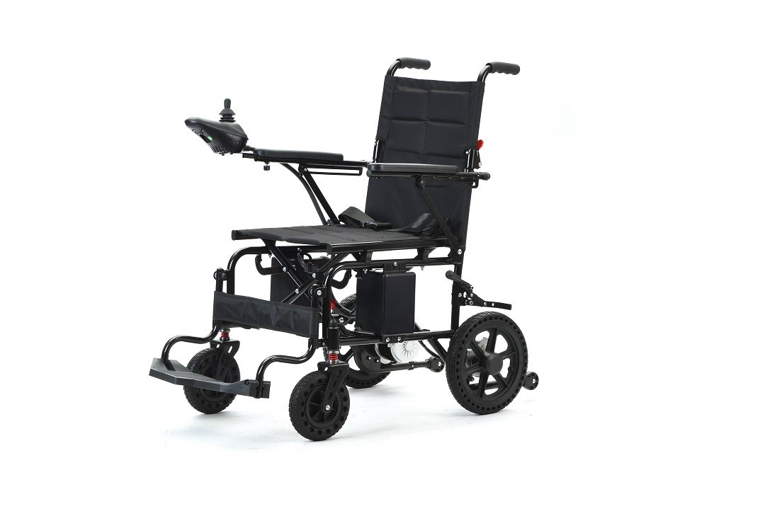 Lightweight Folding All Terrain Electric Wheelchair 500W Power For All Ages