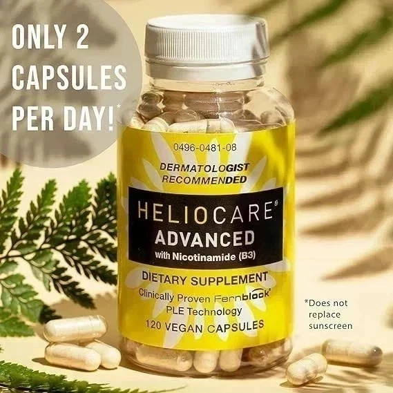 3 Packs Heliocare Advanced Nicotinamide B3 Skin Health 120 Capsules Exp: 08/2028