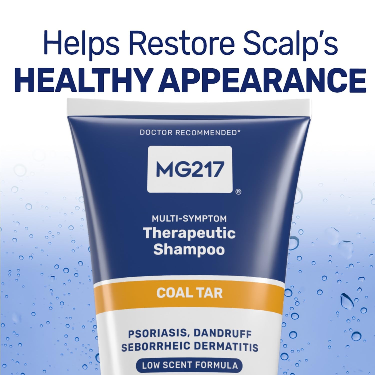 MG217 Psoriasis Shampoo with Coal Tar, Therapeutic Scalp 8 Fl Oz (Pack of 1)