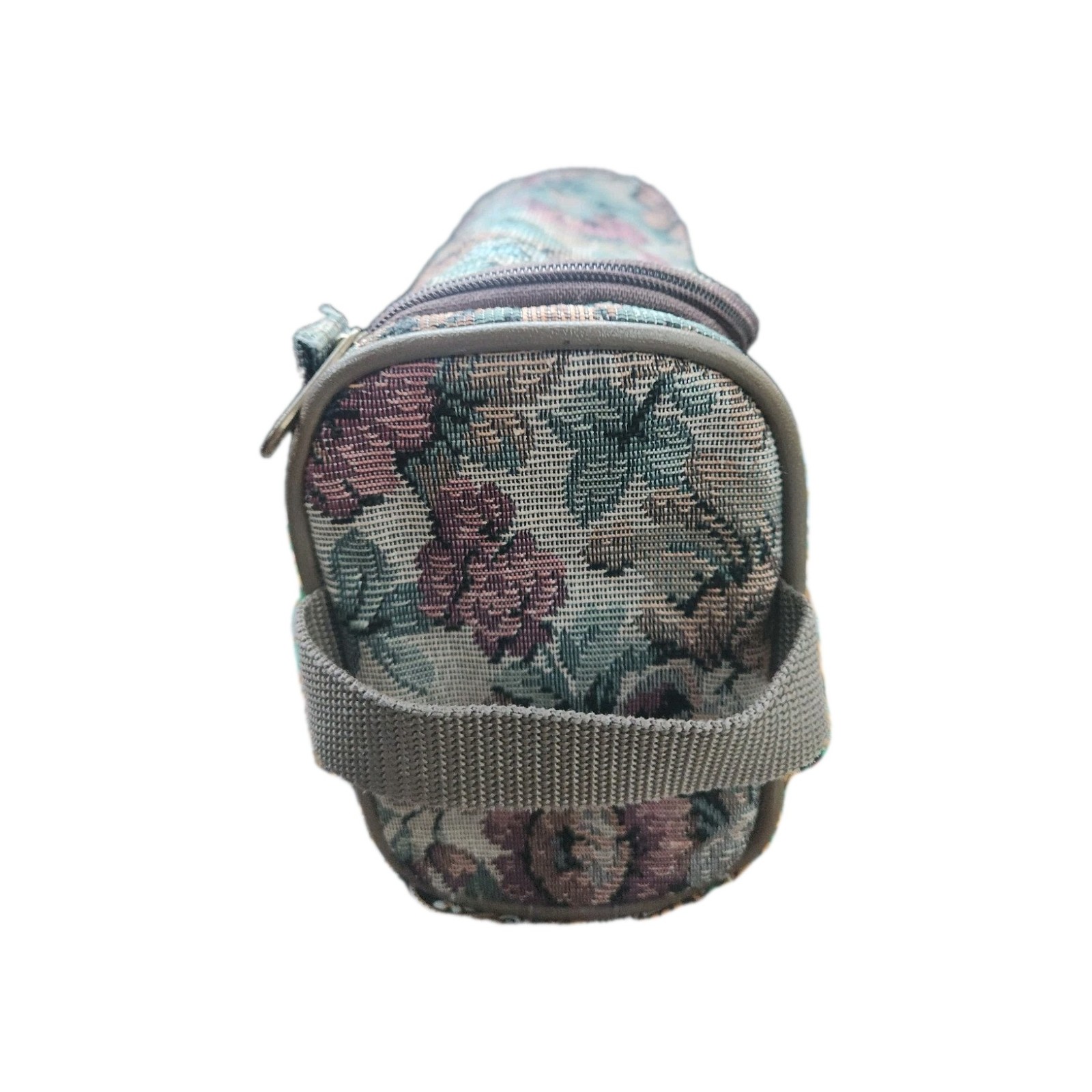 Floral Fabric Makeup Bag Cosmetic Pouch, Multicolor, Zipper Closure