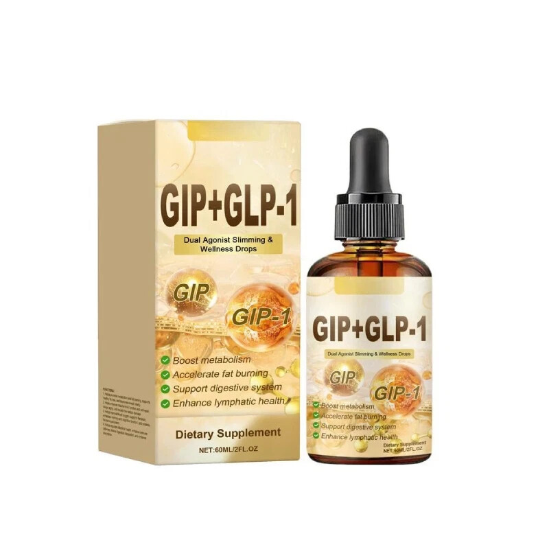 Metabolism Fat Burn Booster Drops GIP Dual-Action Suitable Formula Designed For