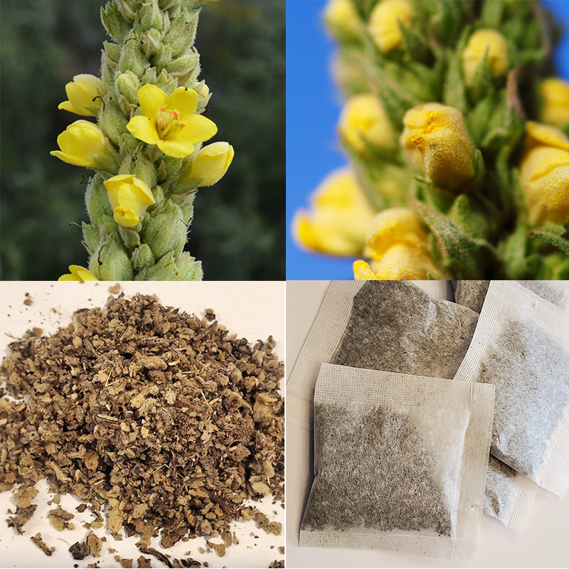 Mullein Leaf Tea for Lungs Cleanse & Immune Support, 100% Natural, Caffeine Free