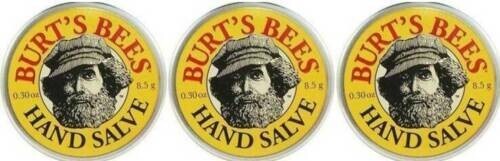 (LOT 0F 3) Burt’s Bees Hand Salve.30 0z./8.5g ~ Travel SizeTin