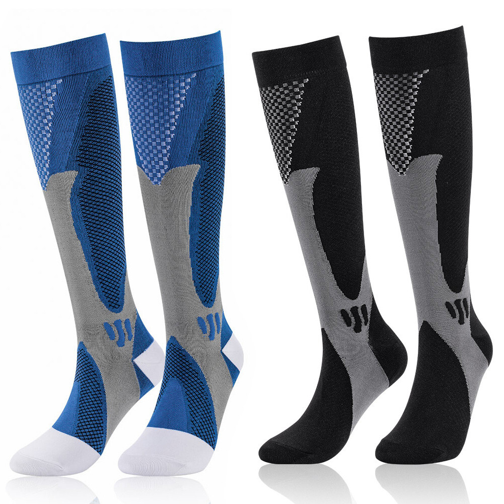 2Pair Medical Sport Compression Socks for Men&Women, 20-30mmhg Run Nurse Socks