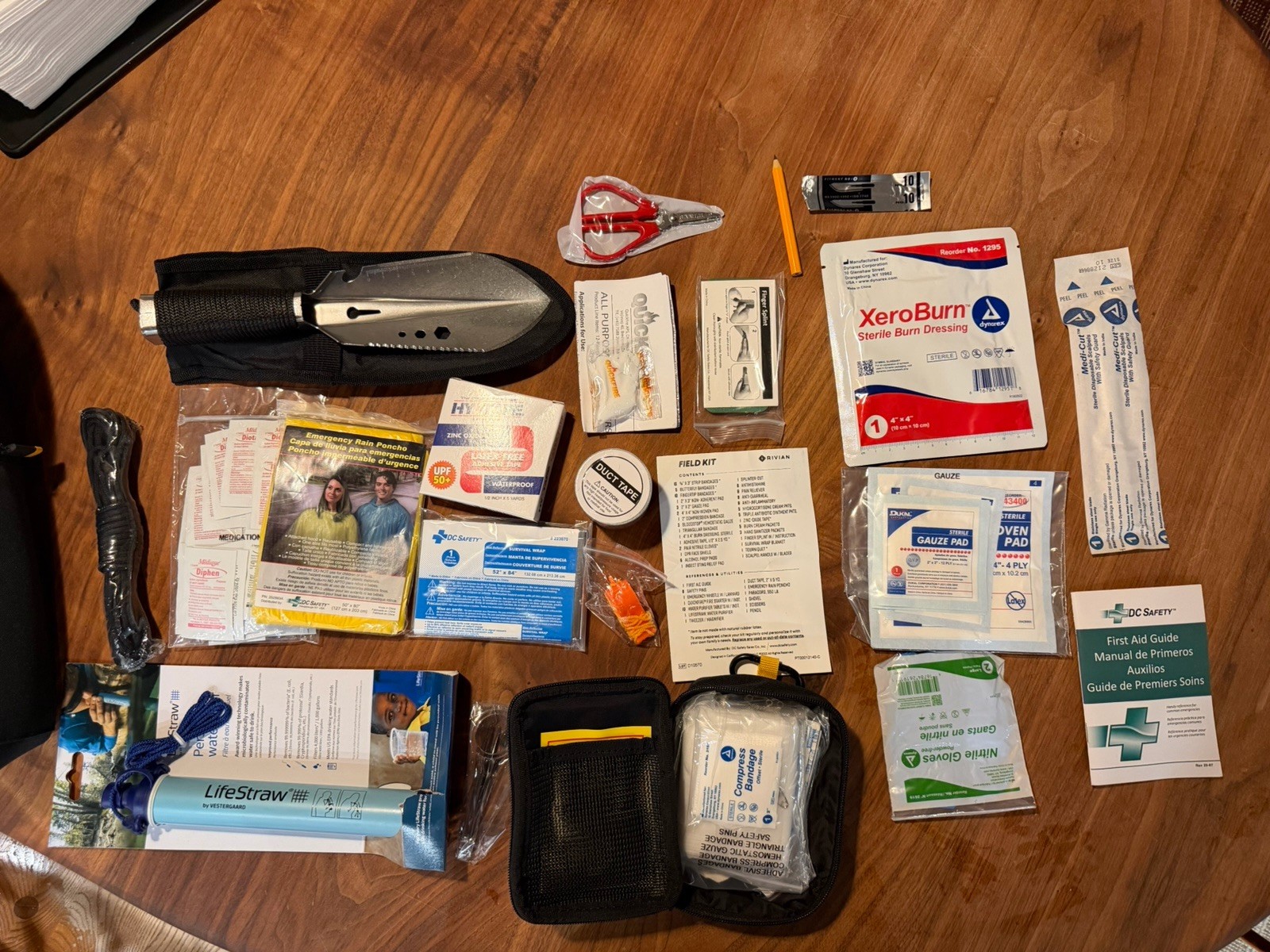 Rivian Field Kit – Emergency Supplies & First Aid Set in Branded Black Zip Case