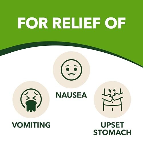 Gravol Ginger Tablets for Upset Stomach and Nausea, 20ct