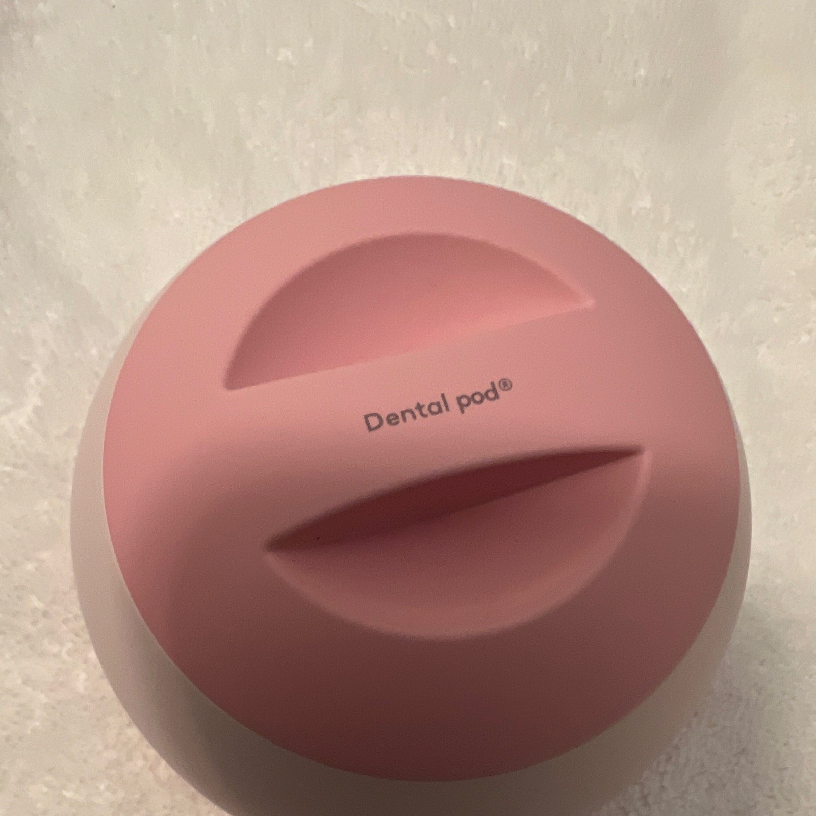 Dental pod Oral Appliance Cleaner for Aligners Dentures Pink/White