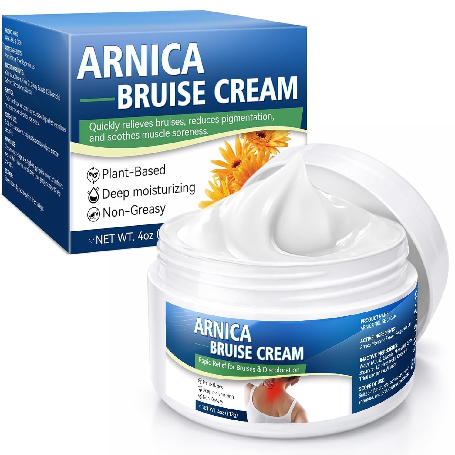 Arnica Bruise Repair Cream with Vitamin K C E Skin Renewal for Seniors Thin Skin