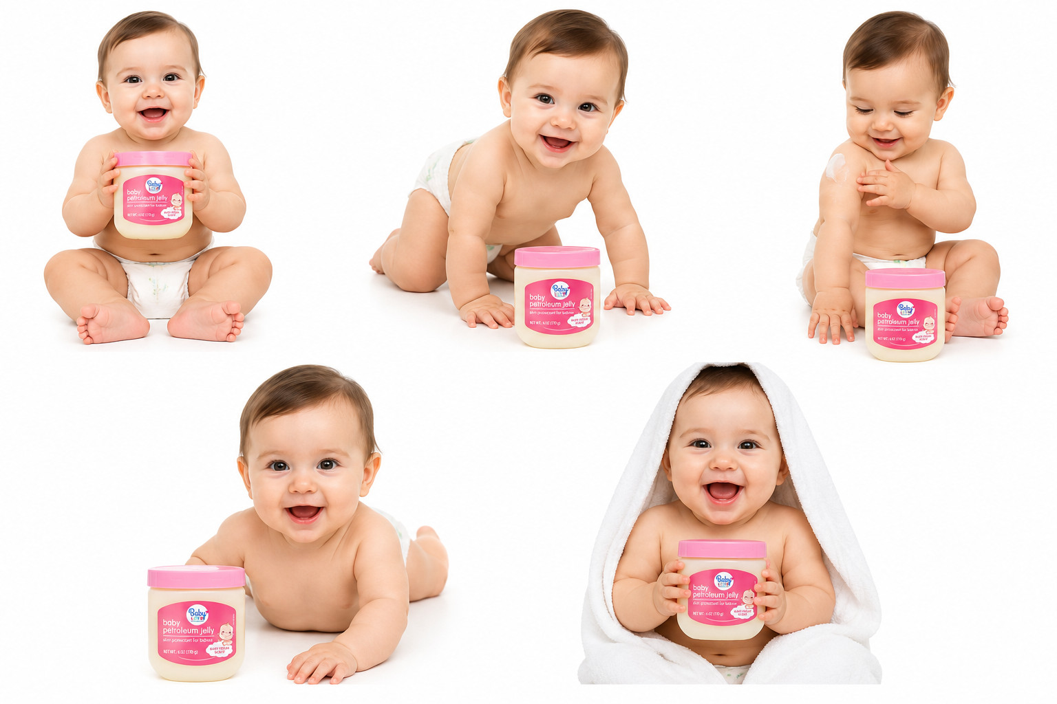 Baby Love Petroleum Jelly Skin Protectant Baby Fresh Scent 6oz 6 – Pack
