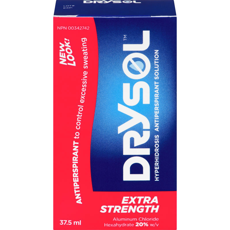 Drysol Extra Strength Antiperspirant 20% Solution, fresh from Canada