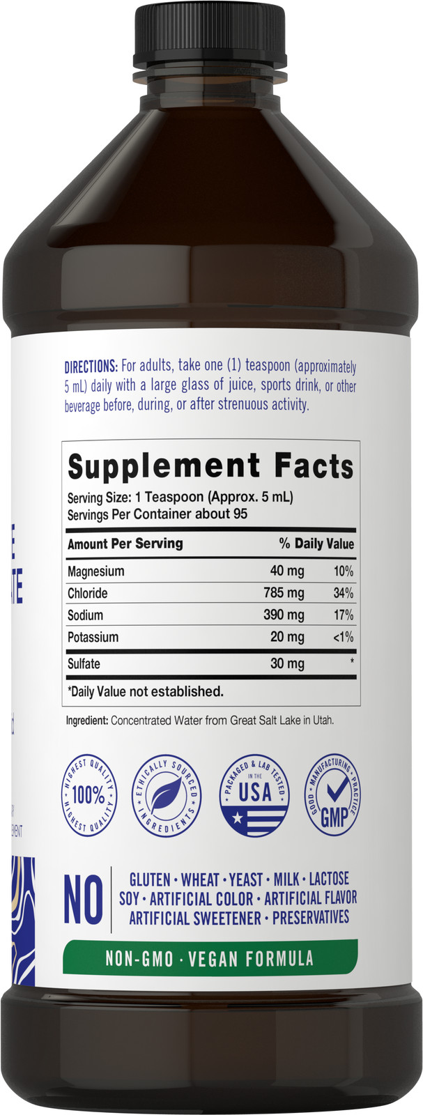 Electrolyte Concentrate | 16 fl oz | Ionic Electrolyte Liquid | by Carlyle