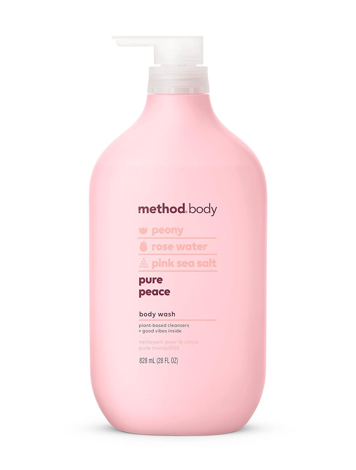 Method Body Wash Pure Peace Peony Rose Water Paraben Free 28oz NEW