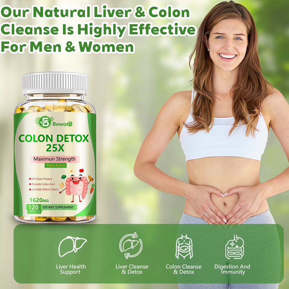 Anti-Parasite & Candida Cleanse Supplement Body Colon Detox 120 Caps
