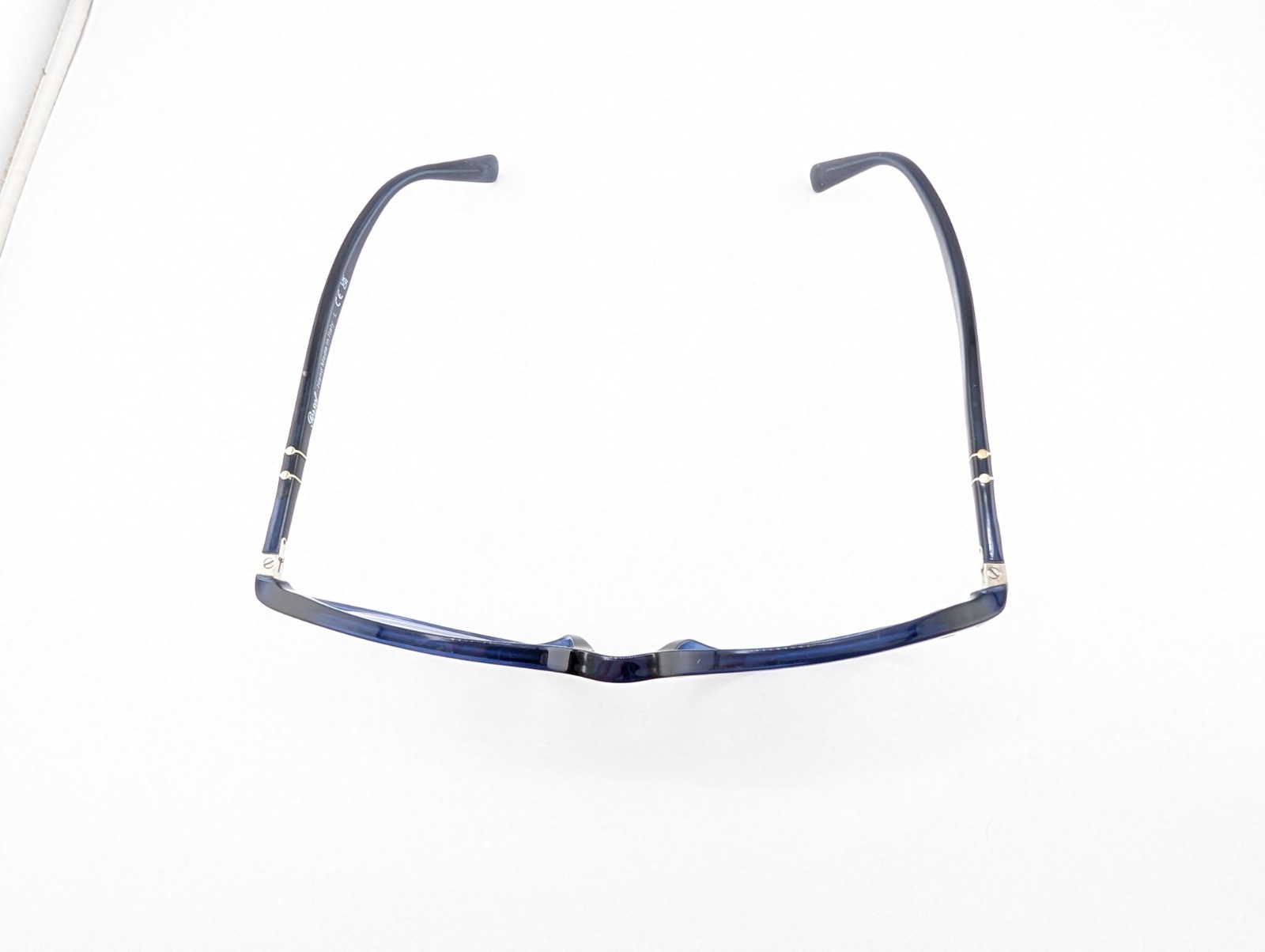 Persol Eyeglasses Frames Only, 3240-V 181, 52-19-145, Blue, Made in Italy
