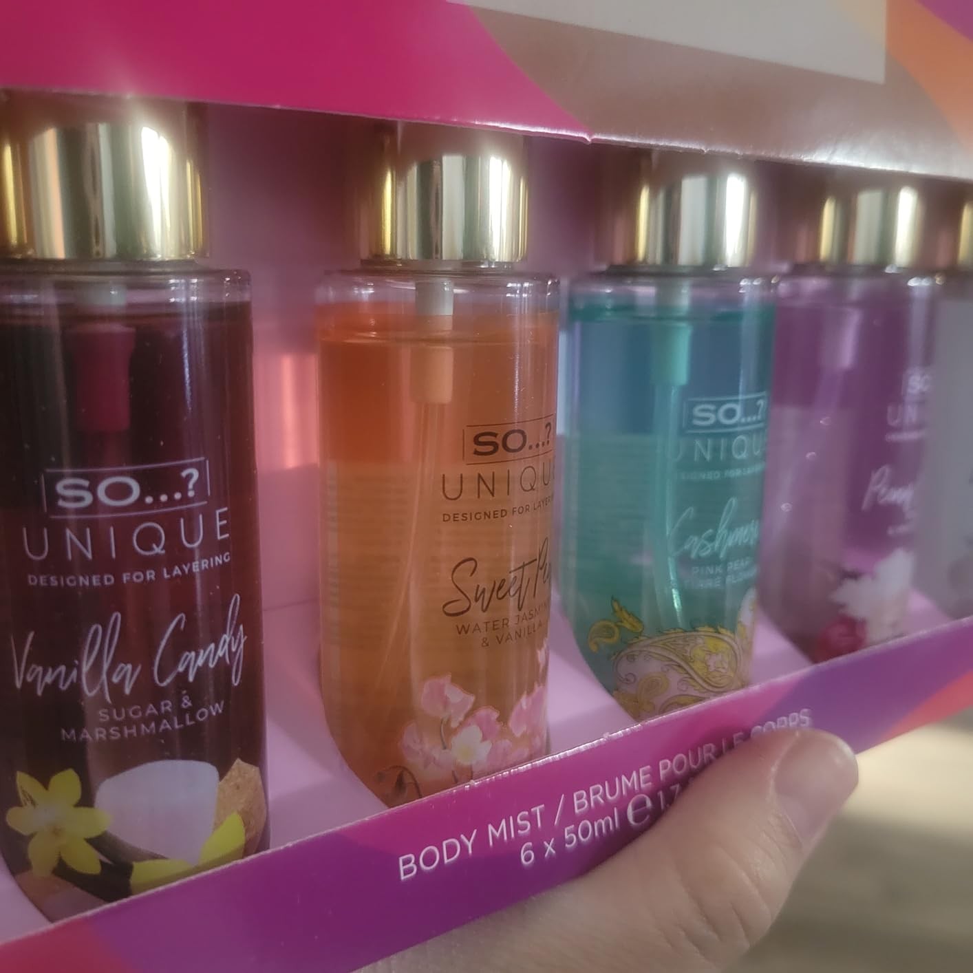 So Unique Body Mist Perfumes for Women with Fresh, Floral, Sweet Scents (6pcs)