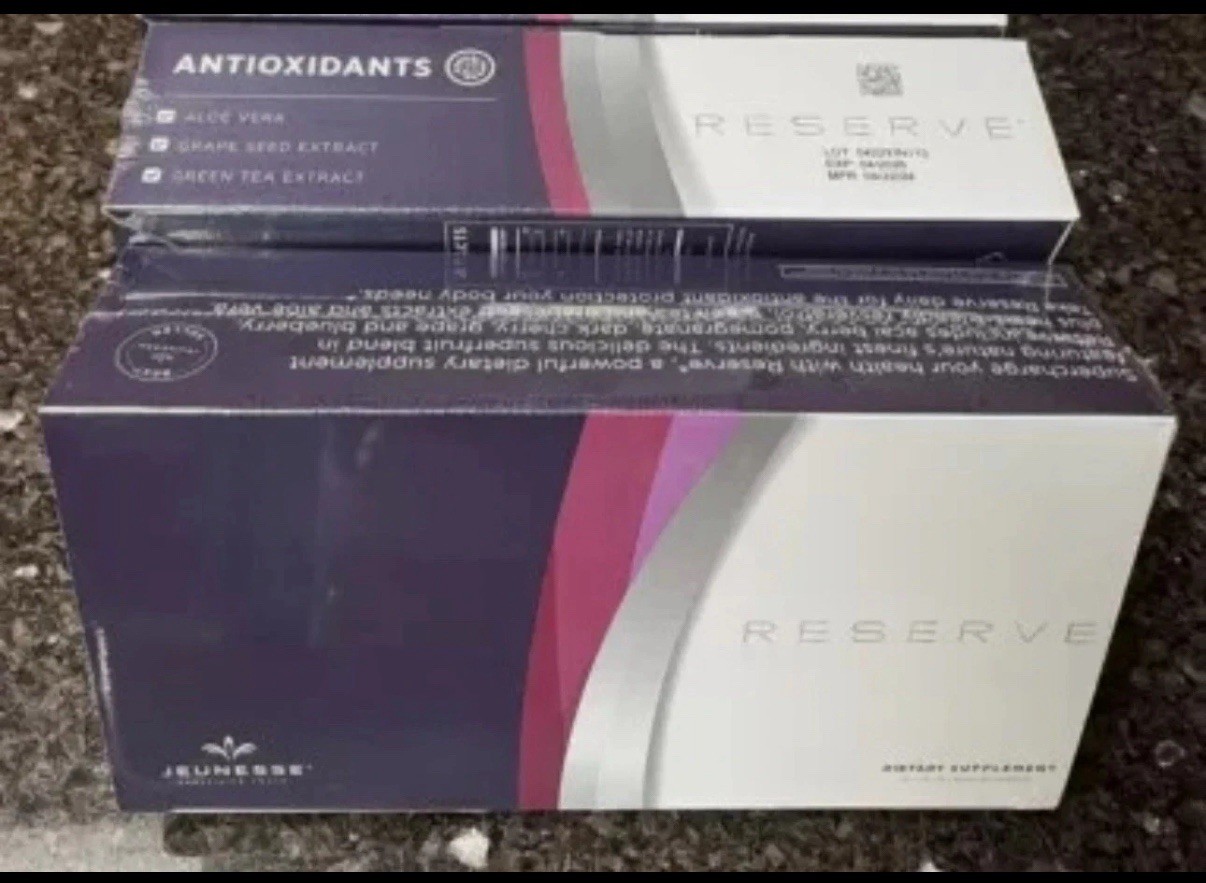 New/Seal Jeunesse Reserve Gel Packets 2 Boxes /60 Packs – Exp 2027
